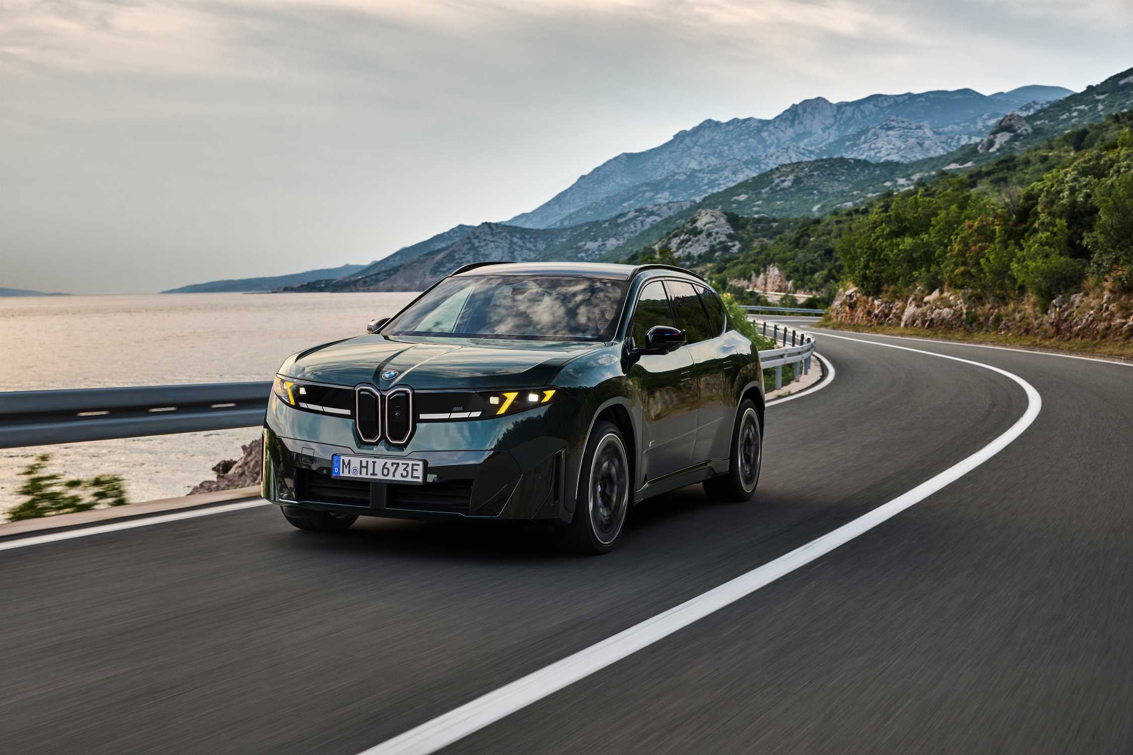 BMW iX3 M60 xDrive in a front three-quarter view