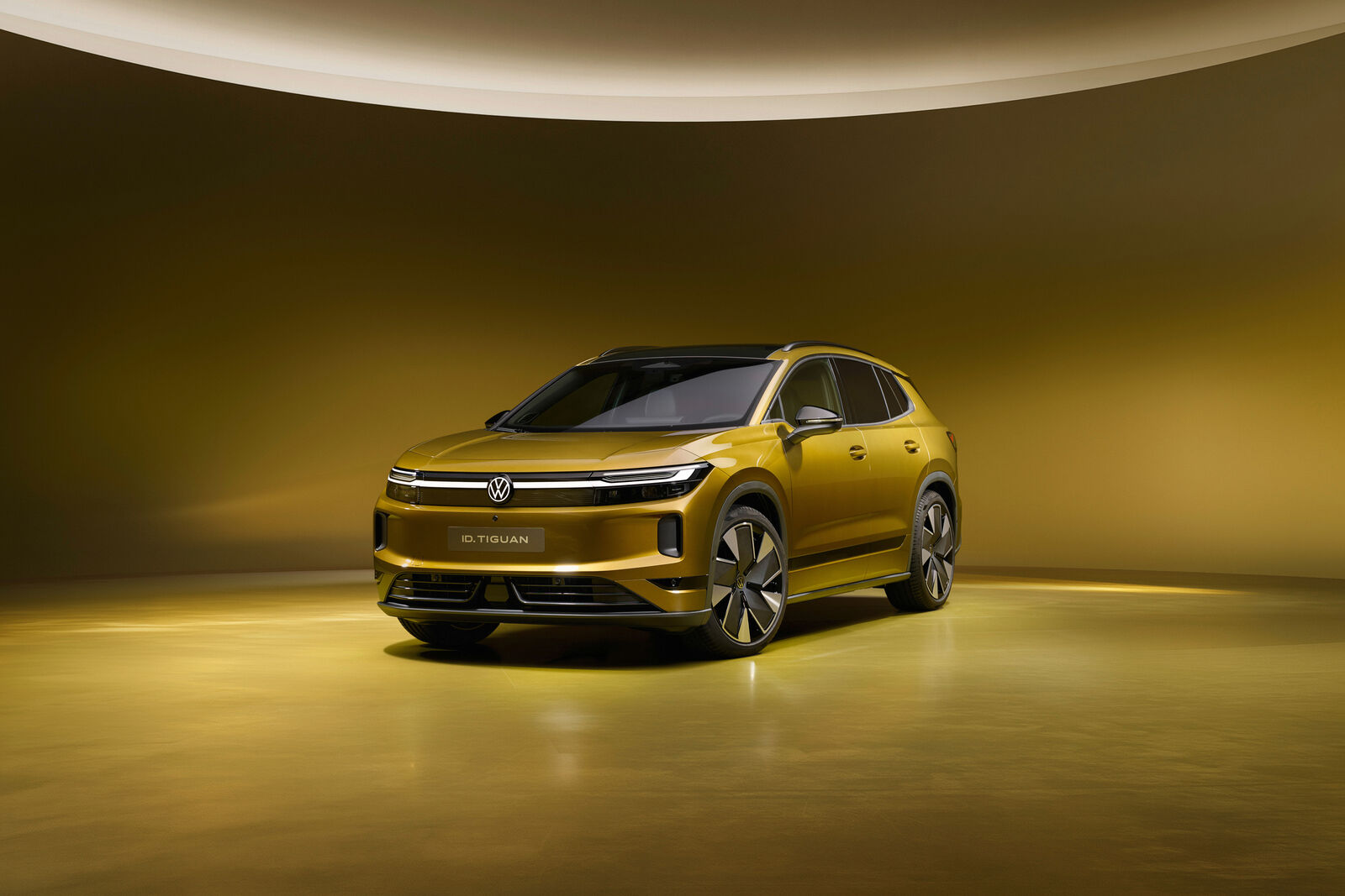 New Volkswagen ID. Tiguan electric SUV in a front three-quarter view